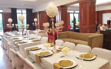 Tablescape design created through event rental decor services in Woodbridge