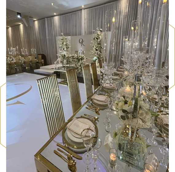  Floral installation using event decor services in Woodbridge