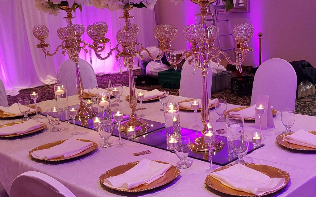 Corporate setup using corporate event decor solutions in Woodbridge