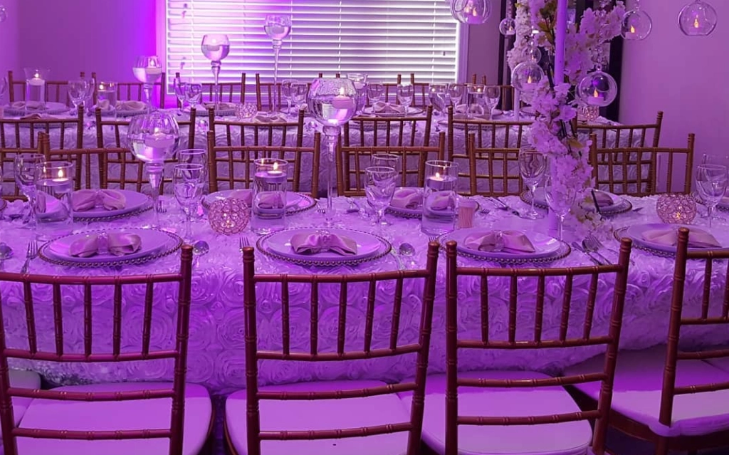 Table setup using table styling services in Woodbridge
