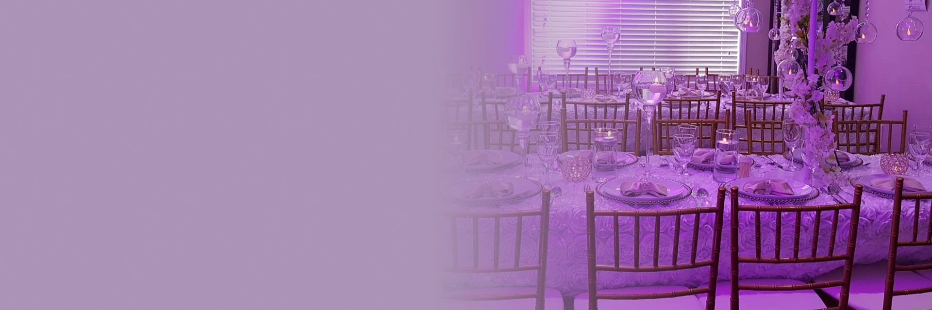 Table setup using table styling services in Woodbridge