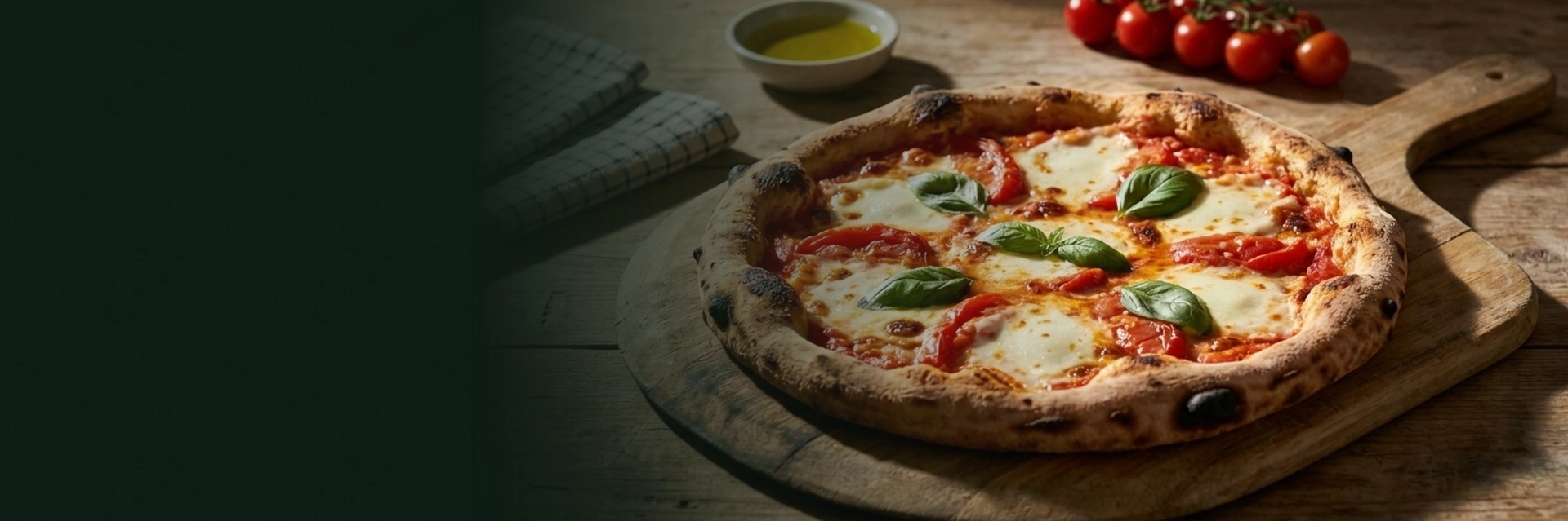 A freshly baked pizza served at a pizza restaurant in Lakeland with melted cheese and crisp crust.