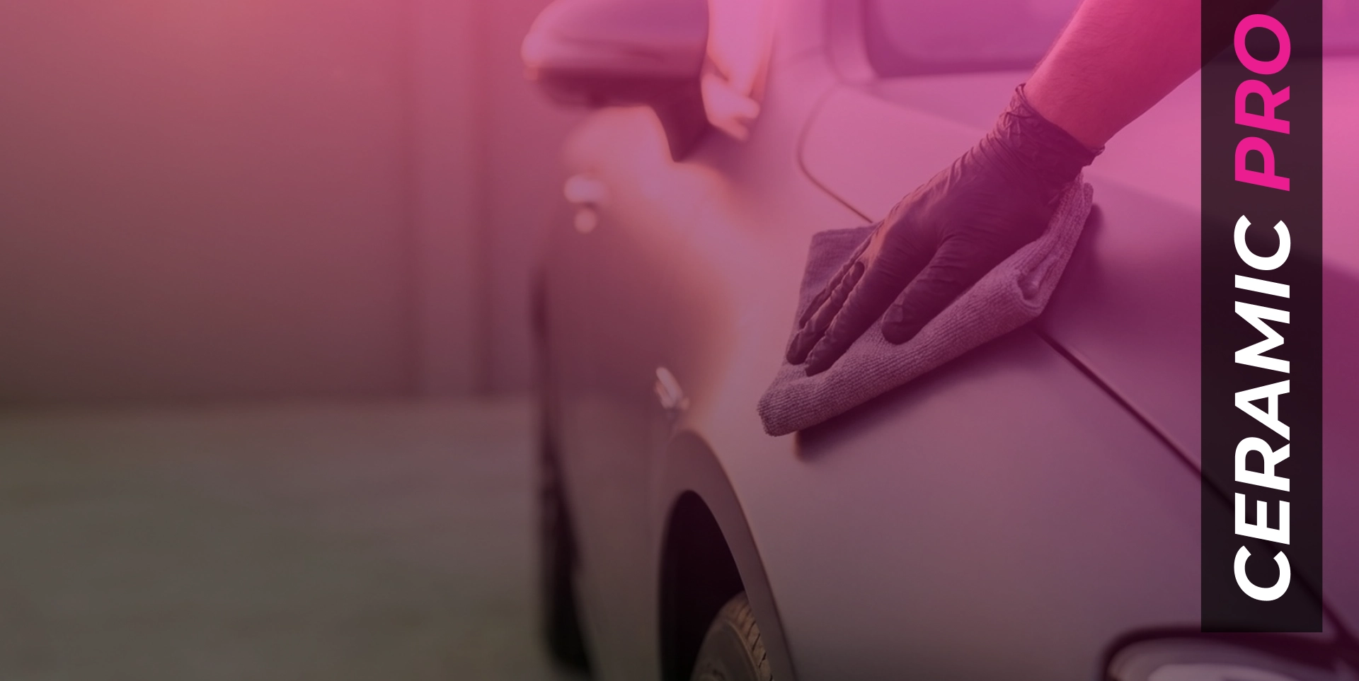 Vehicle receiving car detailing services in Langley, BC