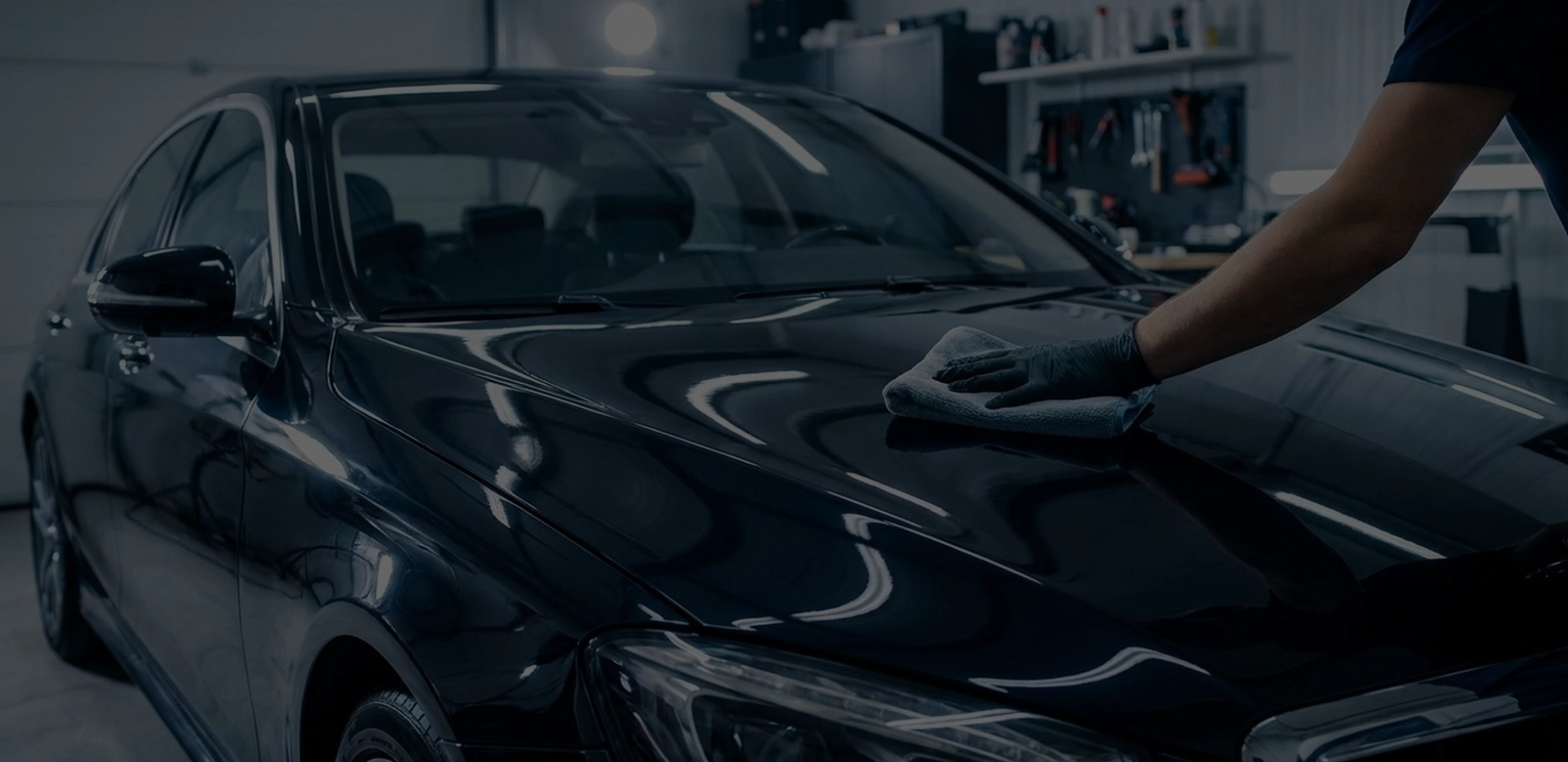 Technician performing auto care in Langley, BC