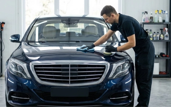 Car receiving full vehicle protection solutions in Langley, BC