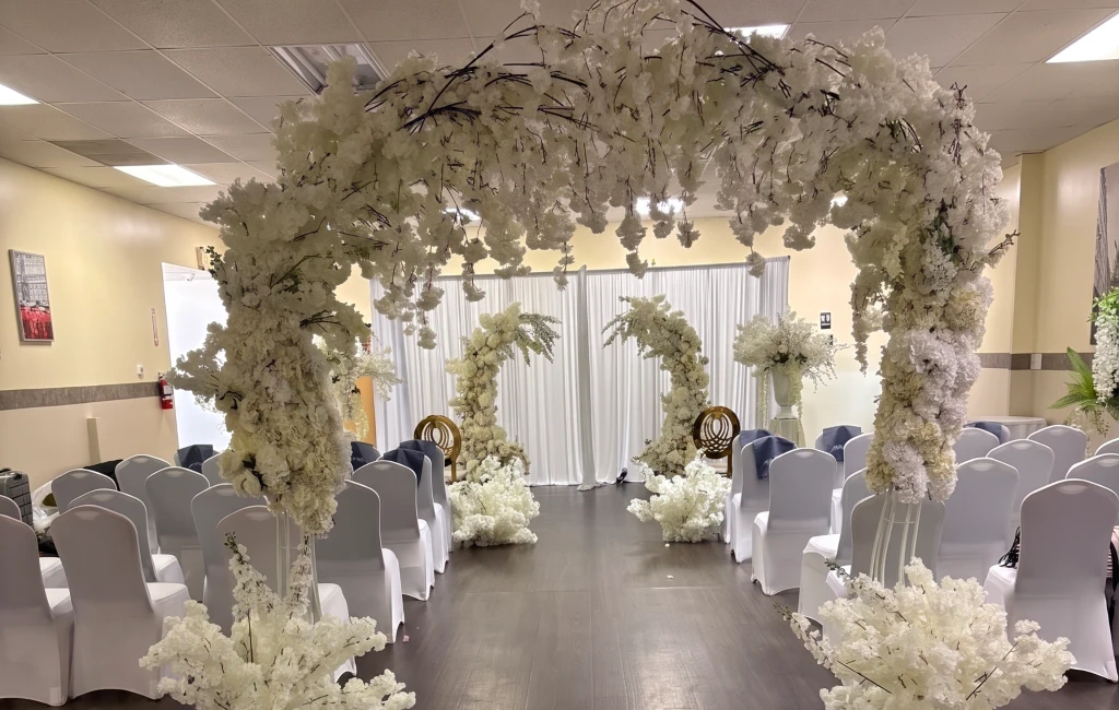 A beautifully styled event setup showcasing event design services in Aurora, CO with elegant décor.