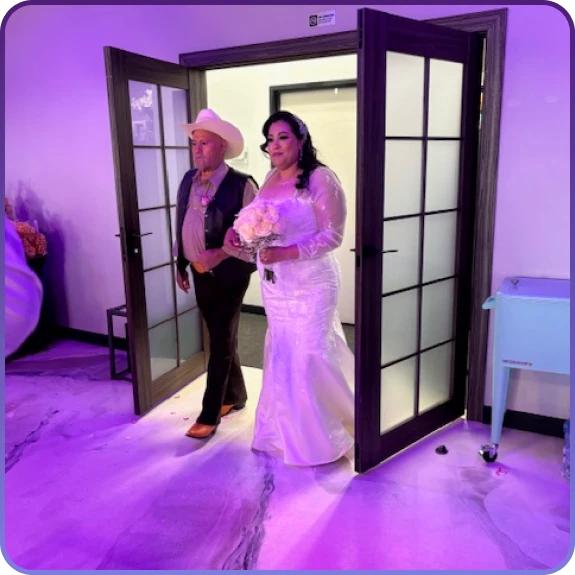 Coordinators managing details during wedding event planning services in Aurora, CO.