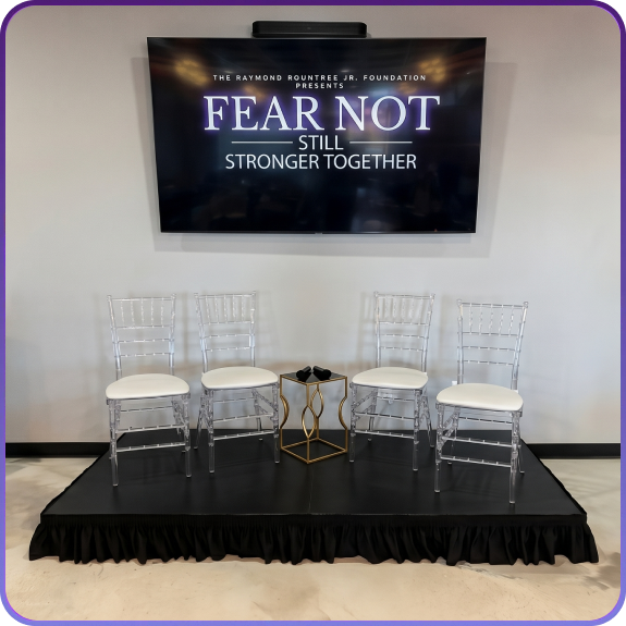 A modern venue showcasing event space services in Aurora, CO for a private gathering.
