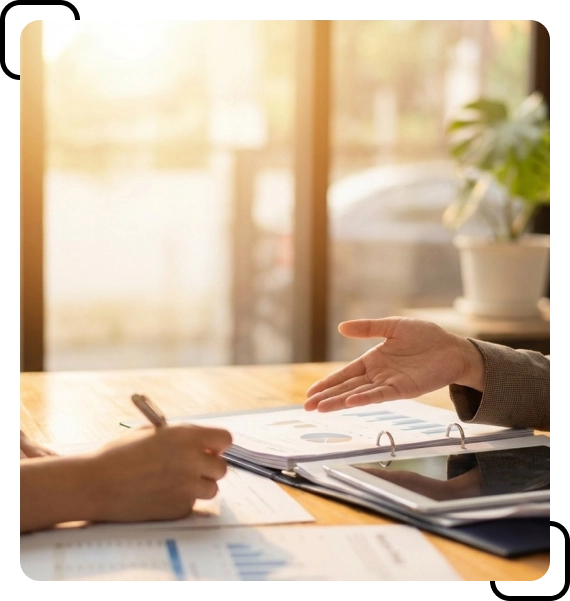 Family meeting to discuss Loan Services in Goose Creek
