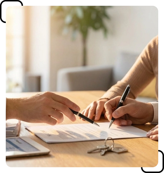 Mortgage Refinancing Services in Summerville team reviewing loan documents