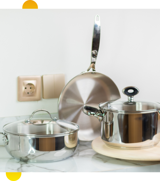 Modern kitchen stocked with items from a kitchen supply store online in Oshawa, Canada