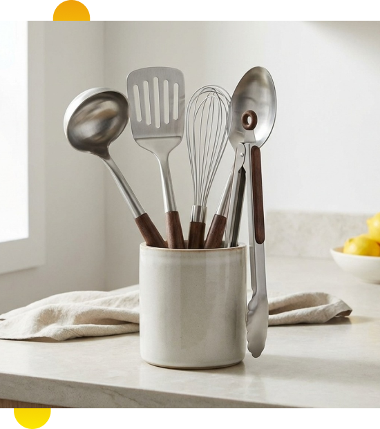 Cook using kitchen essentials tools for meal prep in Oshawa, Canada