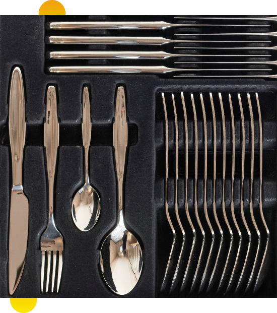 Clean stainless steel utensils from flatware sets online in Oshawa, Canada