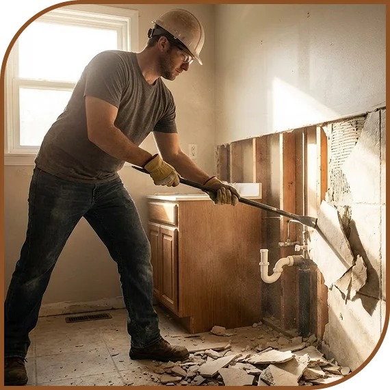Complete Bathroom Demolition and Preparation