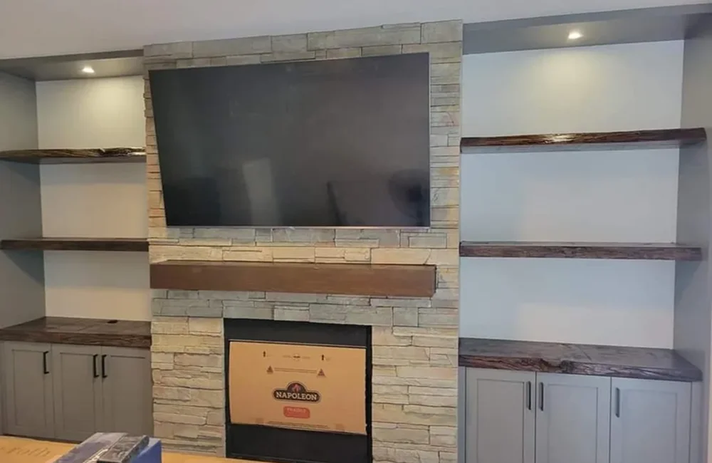 A kitchen upgrade completed through home renovations services in Edmonton with modern finishes.