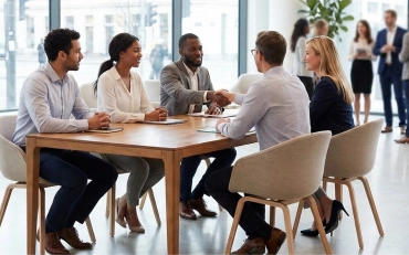 Hiring discussion using office staffing services in New Haven