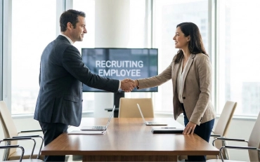 Client consultation for office staffing services in New Haven