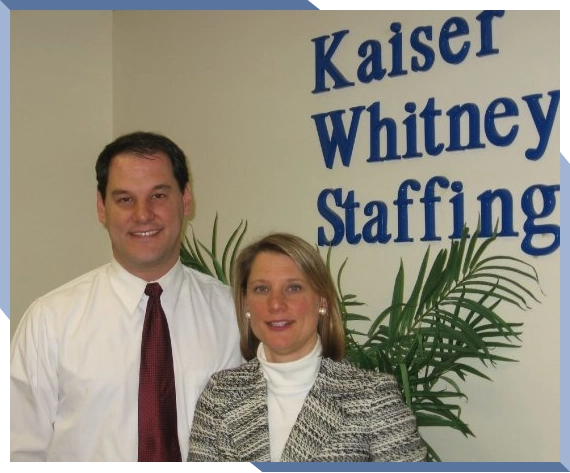 Staff collaborating at a staffing agency in New Haven workspace