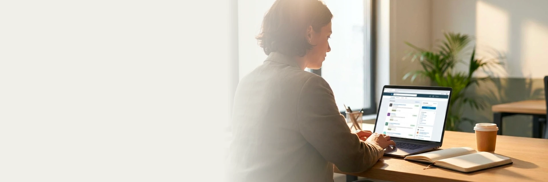 Paralegal recruiters interviewing candidate in office