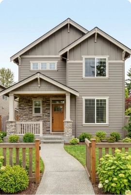 First-time home buyers reviewing listings together in Brampton, Ontario.
