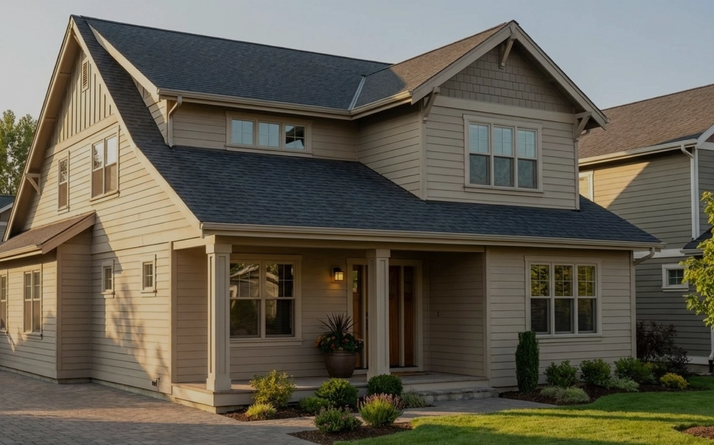 A family reviewing listings while planning to buy a home in Brampton, Ontario.
