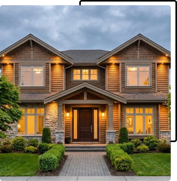 A realtor reviewing land details on a tablet while standing outdoors in Caledon.