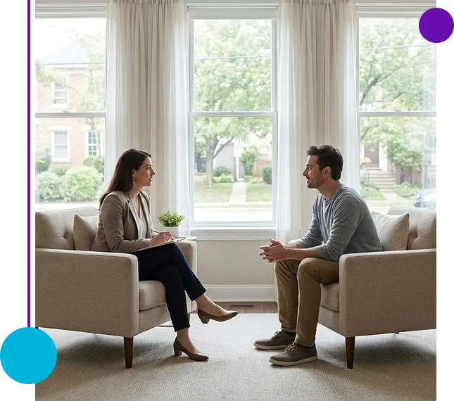 Therapist guiding psychotherapy services in Florida