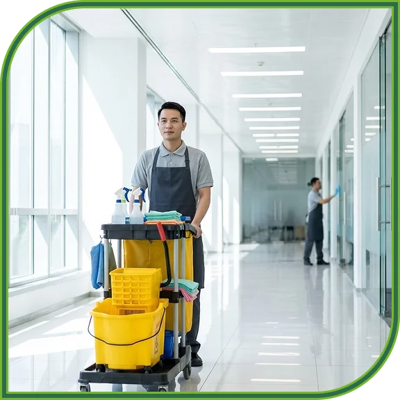  Team providing house cleaning in Florida in a modern home