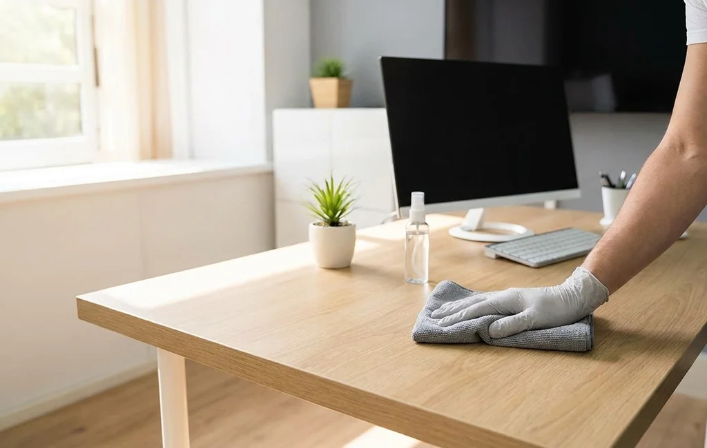 Cleaner providing residential cleaning services in Carrollwood in a home