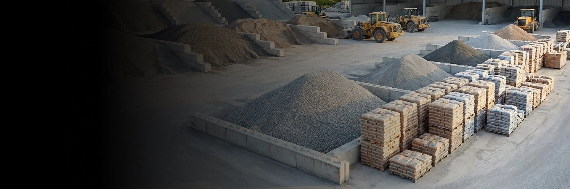 Truck delivering wholesale concrete supplies to a site in Ontario