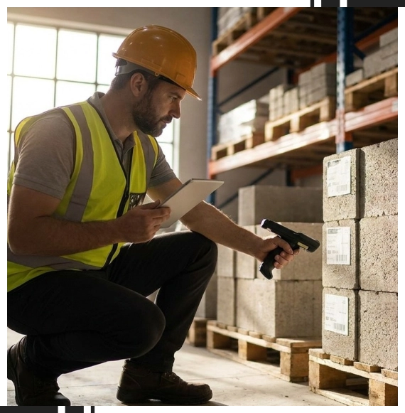 Staff managing orders for wholesale concrete supplies in Ontario