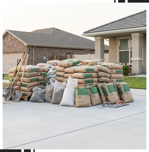 Durable concrete for driveways applied at a home in Ontario