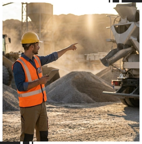 Delivery of bulk concrete supply to a site in Ontario
