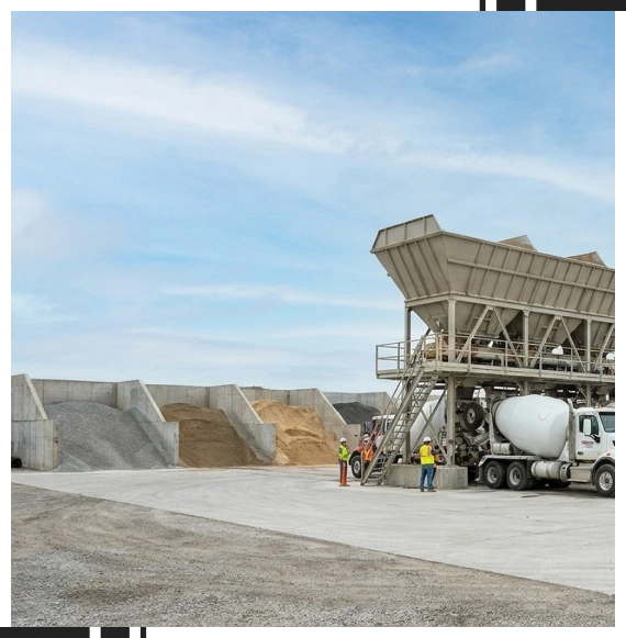 Delivery of wholesale concrete supplies in Oshawa project