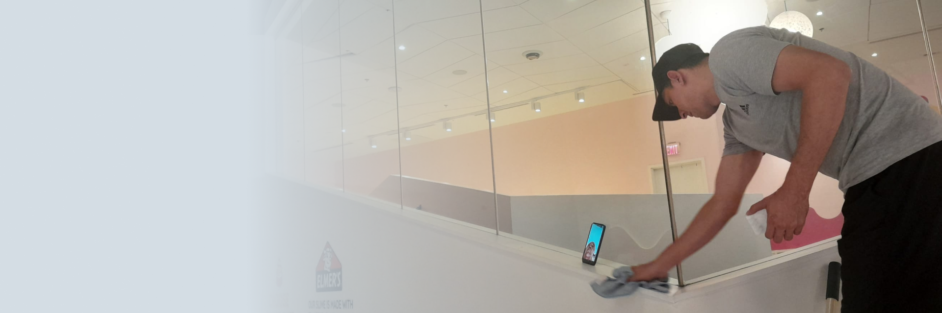 Team delivering commercial cleaning solutions in Atlanta for office interiors