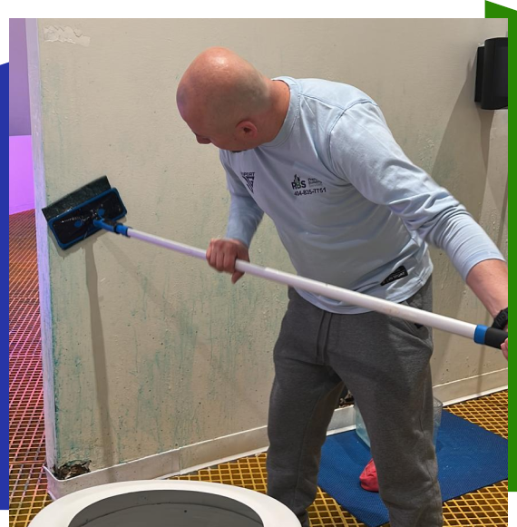 Staff completing residential cleaning services in Duluth residence