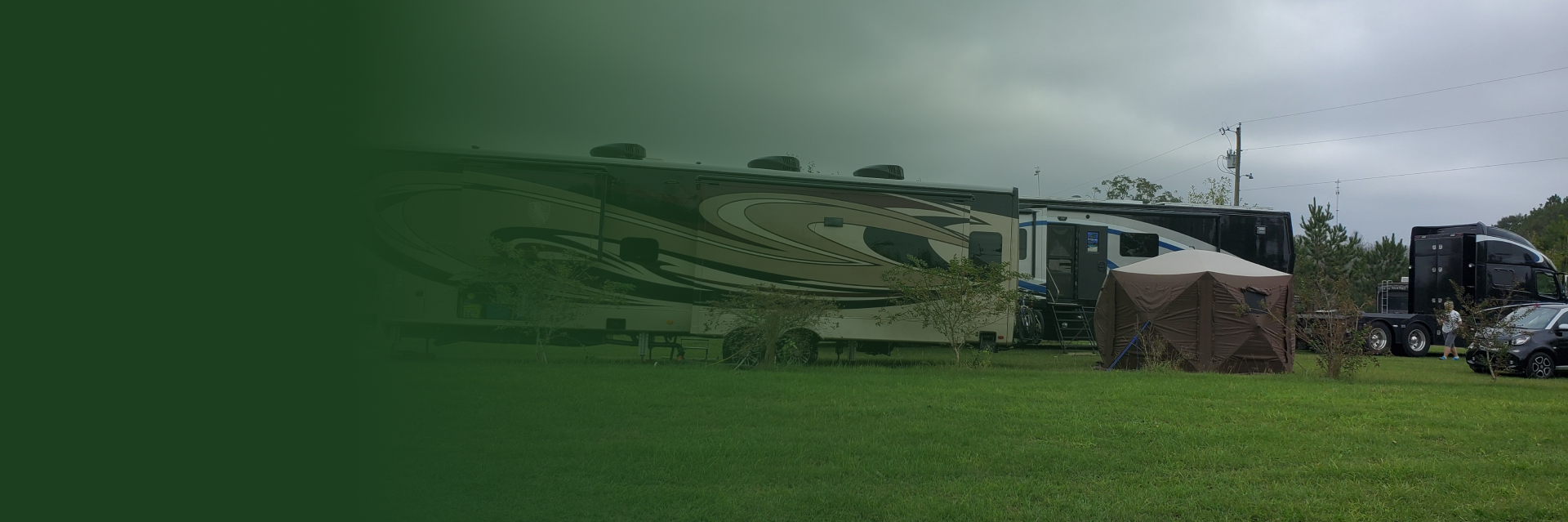 Laundry facilities at an RV park in Dothan, Alabama