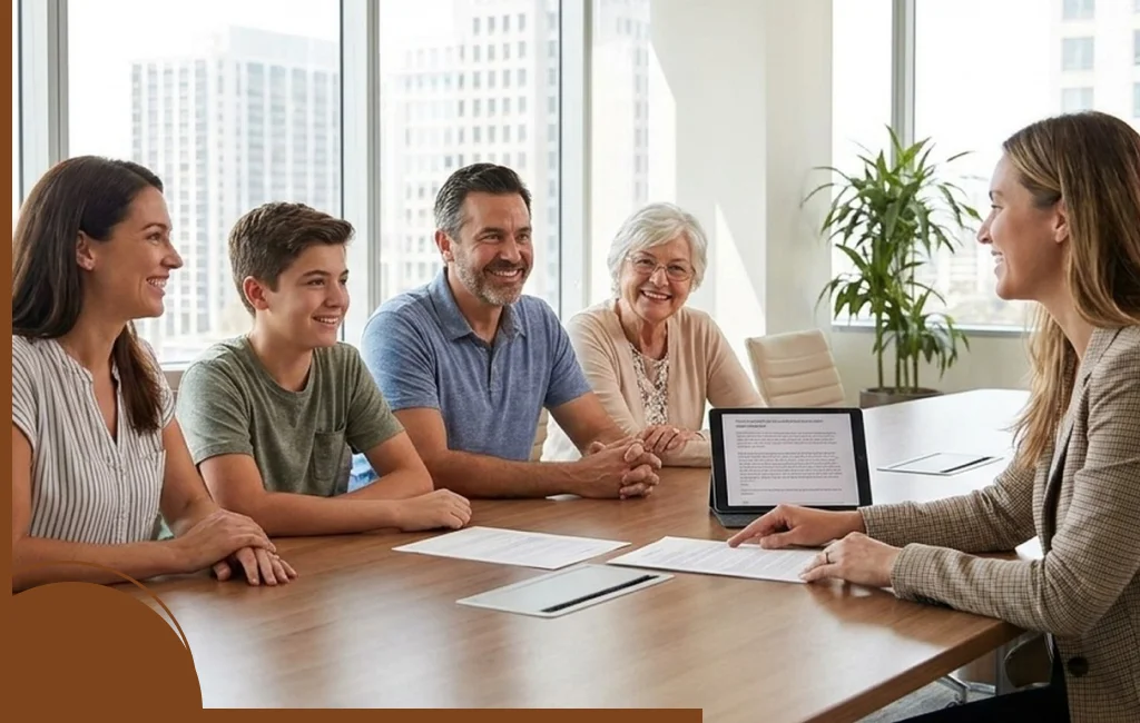 People reviewing legal coverage options through informational website content.