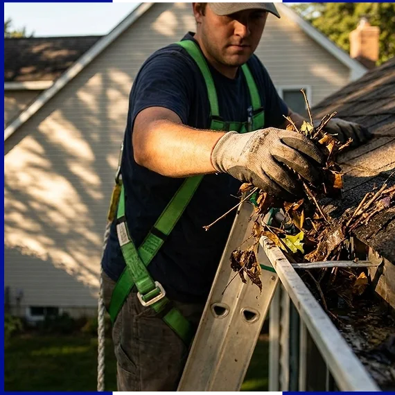 Full Gutter Cleaning and Debris Removal