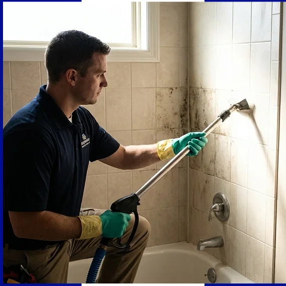Technician providing cleaning services across Georgia neighborhoods
