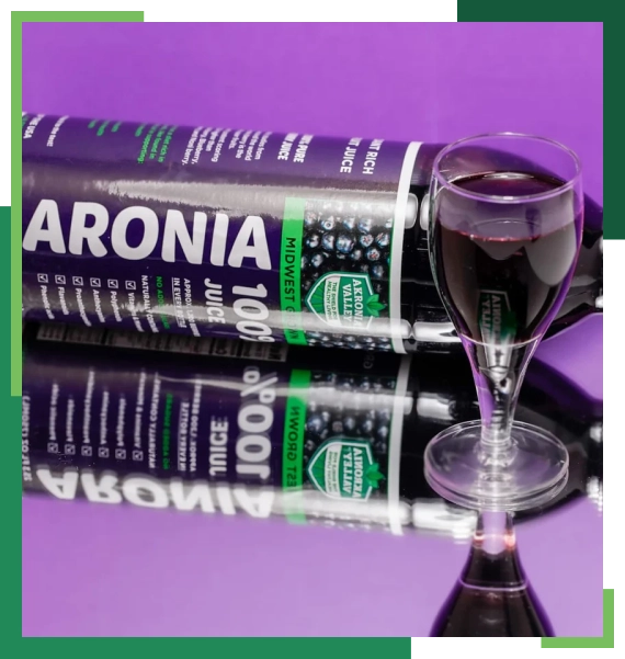 Cold-Pressed Aronia Berry Juice Blends