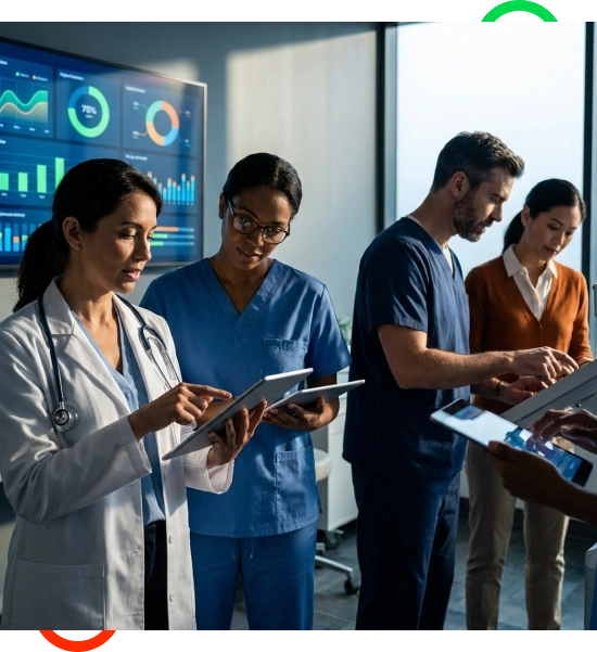 Healthcare office staff reviewing CodeMax systems across Florida