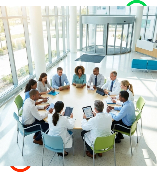 Administrative team reviewing risk reduction consulting across Florida