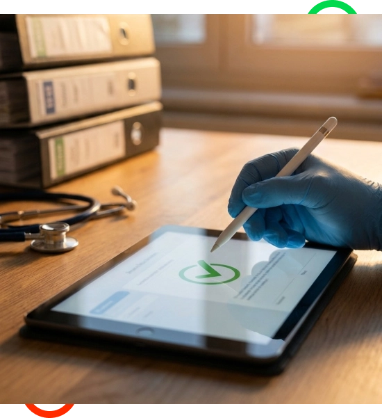 Consultants discussing HIPAA compliance in Plantation, Florida