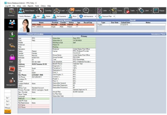 Dental office team managing Dent Office Softwares in Florida