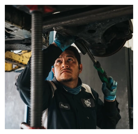 Technician diagnosing Toyota hybrid repair in Los Angeles issues