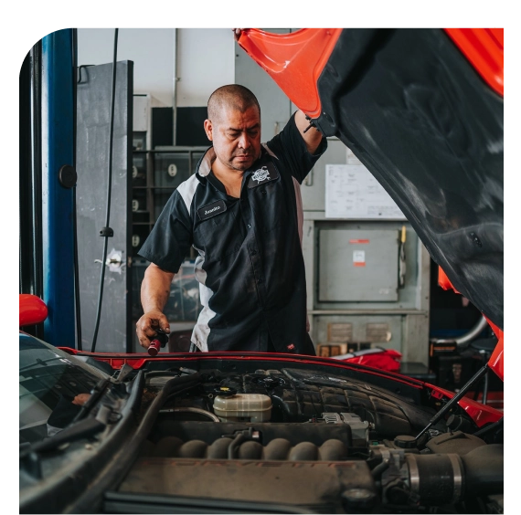 Battery and alternator inspection during alternator replacement in Los Angeles