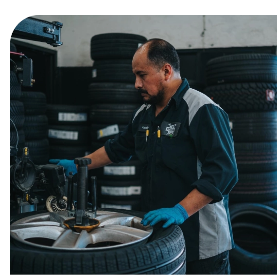 Alignment screen display during tire alignment in Los Angeles service