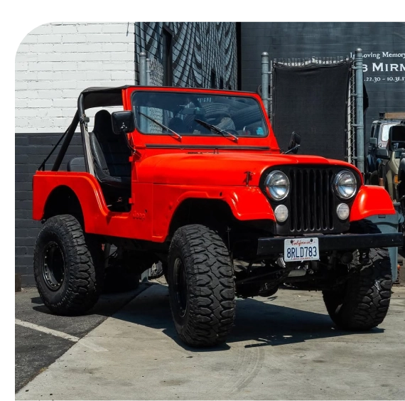 Vehicle lifted for Mercedes-Benz hybrid service in Los Angeles