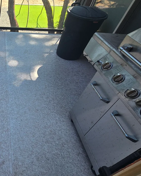 Custom PVC vinyl deck installation with color and finish options on a coastal home